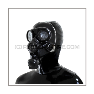 Deluxe gasmask-zipper-hood HR-G with thread at the side - model GP7